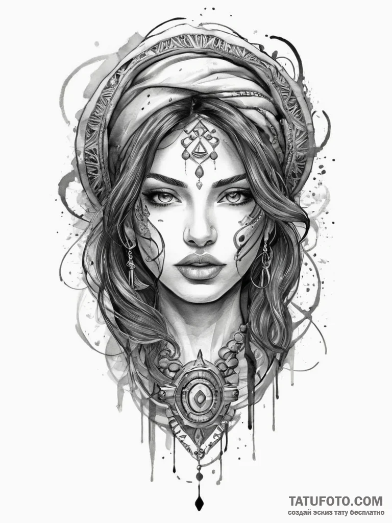 Tattoo sketch chicano military, tattoo drawin... - эскиз тату (№1756800080_0, 02.09.2025 08:01) — Tatufoto.com