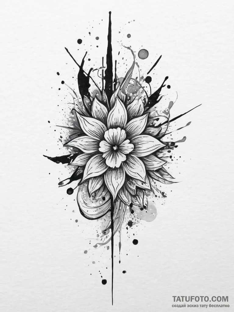 Tattoo sketch elegant tattoo, tattoo drawing... - эскиз тату (№1756800881_0, 02.09.2025 08:14) — Tatufoto.com