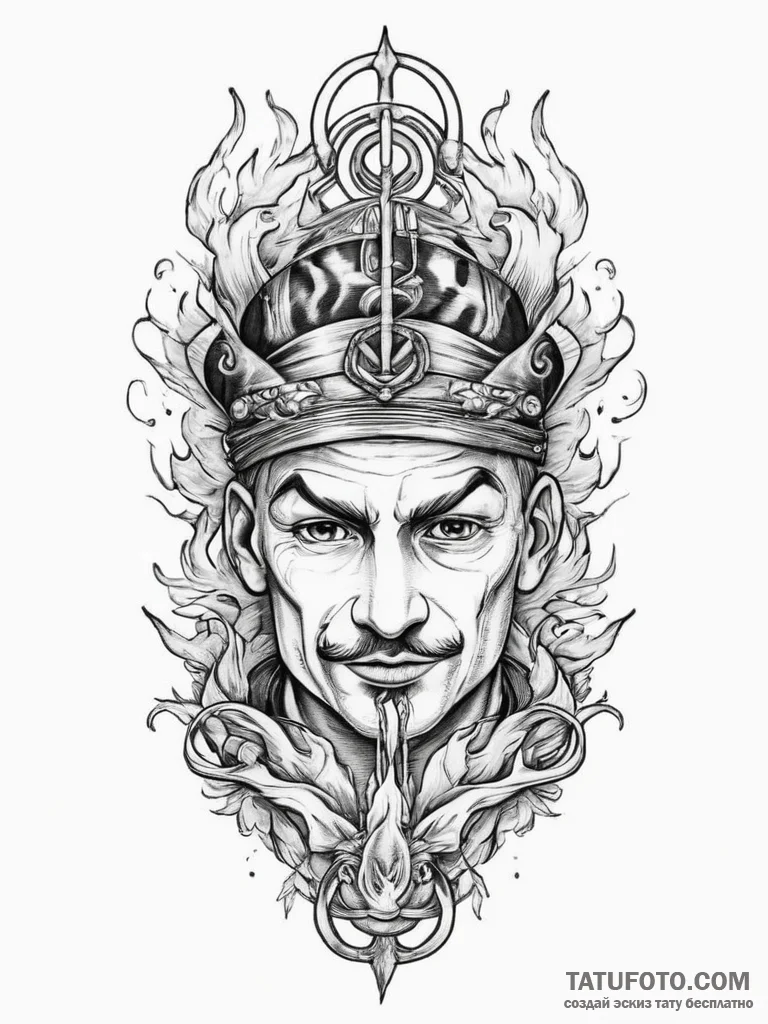 Tattoo sketch smoke, ink illustration for tat... - эскиз тату (№1756801275_0, 02.09.2025 08:21) — Tatufoto.com