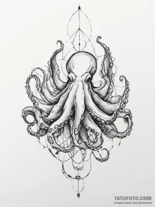 Tattoo sketch hands with an octopus, ink illu... - эскиз тату (№1756802081_0, 02.09.2025 08:34) — Tatufoto.com