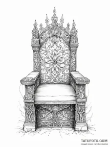 Tattoo sketch throne - эскиз тату (№1756802668_0, 02.09.2025 08:44) — Tatufoto.com