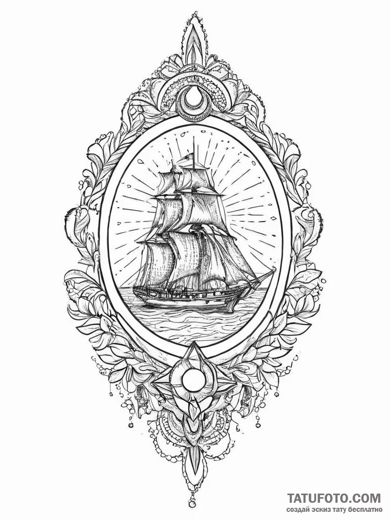 Tattoo sketch mystical self, tattoo drawing o... - эскиз тату (№1756802867_0, 02.09.2025 08:47) — Tatufoto.com