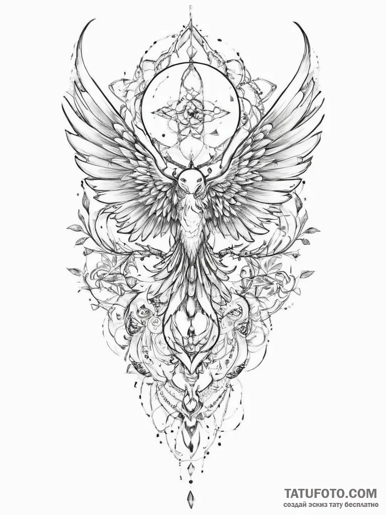 Tattoo sketch mystical tale - эскиз тату (№1756803063_0, 02.09.2025 08:51) — Tatufoto.com