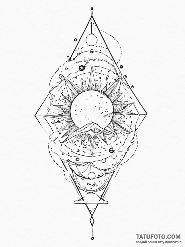 Tattoo sketch cosmic kingdom, tattoo sketch d... - эскиз тату (№1756803461_0, 02.09.2025 08:57) — Tatufoto.com
