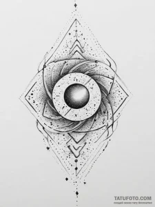Tattoo sketch cosmic dust, concept art for ta... - эскиз тату (№1756804685_0, 02.09.2025 09:18) — Tatufoto.com