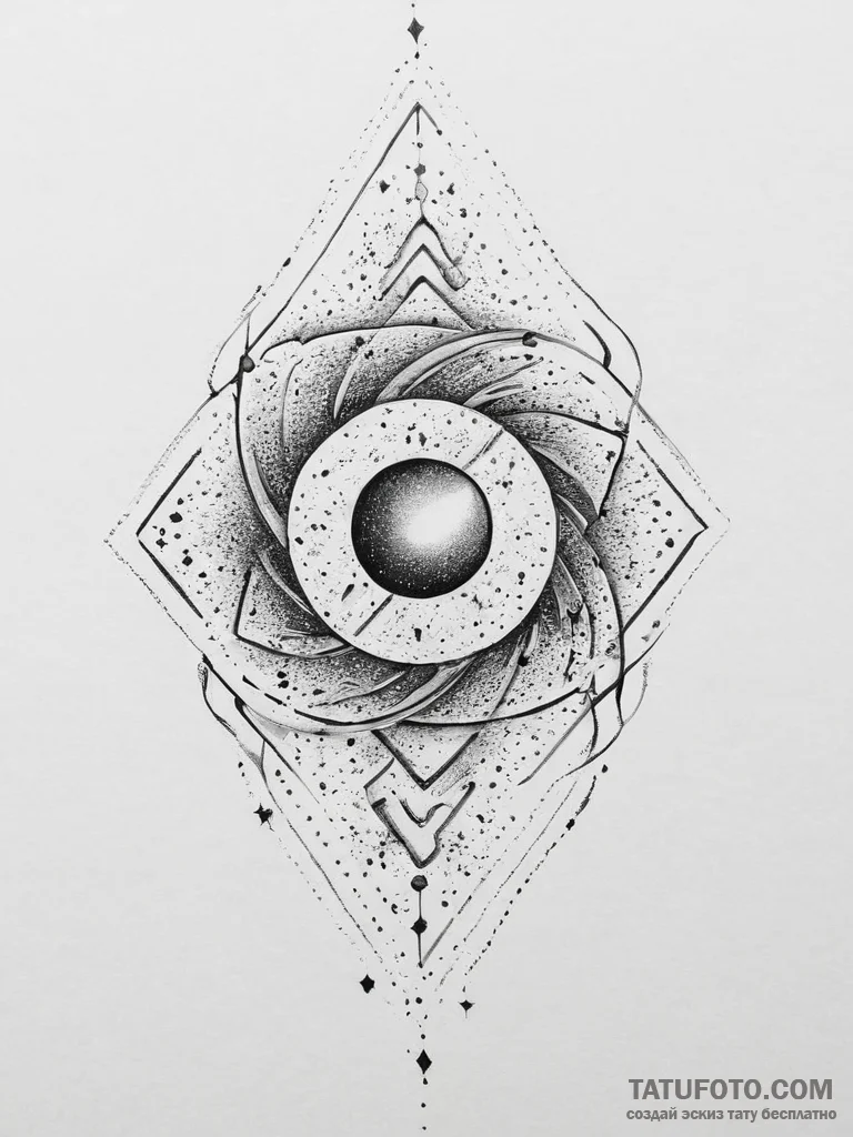 Tattoo sketch cosmic dust, concept art for ta... - эскиз тату (№1756804685_0, 02.09.2025 09:18) — Tatufoto.com