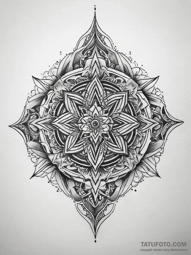 Tattoo sketch cosmic essence, tattoo flash sh... - эскиз тату (№1756885340_0, 03.09.2025 07:42) — Tatufoto.com