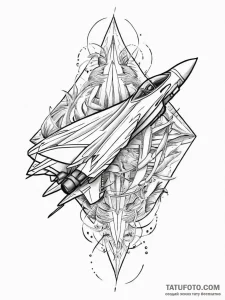 Tattoo sketch fighter jet, tattoo flash sheet... - эскиз тату (№1756886115_0, 03.09.2025 07:55) — Tatufoto.com