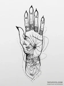 Tattoo sketch elegant tattoo, concept art for... - эскиз тату (№1756886694_0, 03.09.2025 08:04) — Tatufoto.com