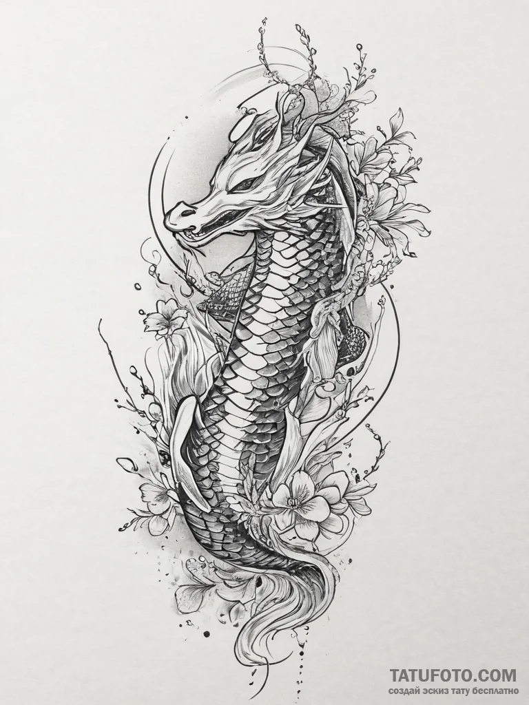 Tattoo sketch hands with a brush, artistic ta... - эскиз тату (№1756892767_0, 03.09.2025 09:46) — Tatufoto.com