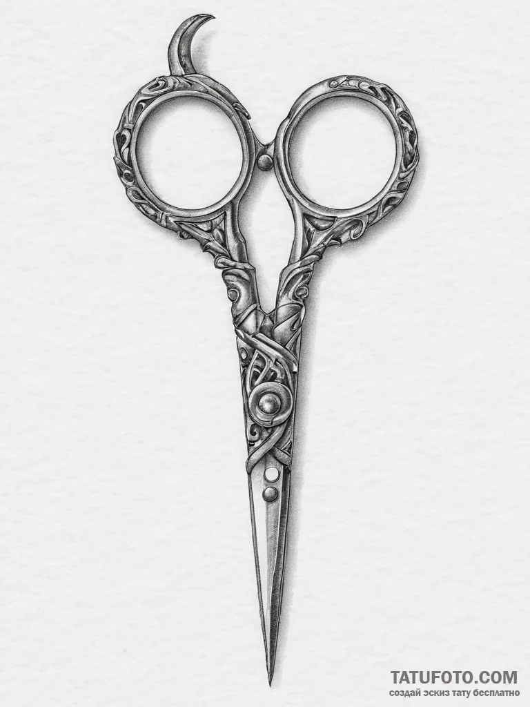 Tattoo sketch scissors, tattoo sketch design,... - эскиз тату (№1756909331_0, 03.09.2025 14:22) — Tatufoto.com