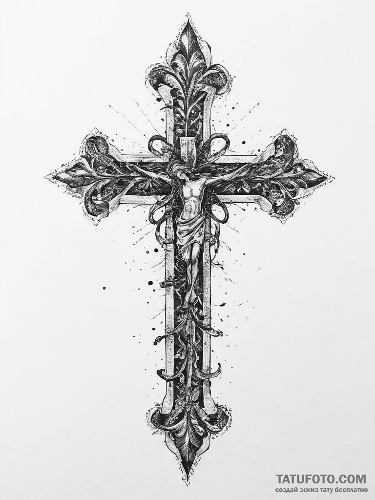 Tattoo sketch trash polka портрет с кляксами,... - эскиз тату (№1756909916_0, 03.09.2025 14:31) — Tatufoto.com