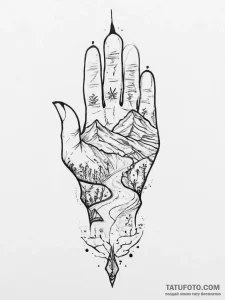 Tattoo sketch desert, tattoo drawing outline,... - эскиз тату (№1756912486_0, 03.09.2025 15:14) — Tatufoto.com
