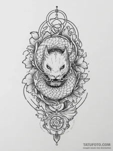 Tattoo sketch dog tags and a compass, tattoo... - эскиз тату (№1756913683_0, 03.09.2025 15:34) — Tatufoto.com