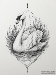 Tattoo sketch swan tattoo, tattoo drawing out... - эскиз тату (№1756914504_0, 03.09.2025 15:48) — Tatufoto.com