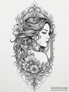 Tattoo sketch mystical tattoo, tattoo flash s... - эскиз тату (№1757000663_0, 04.09.2025 15:44) — Tatufoto.com