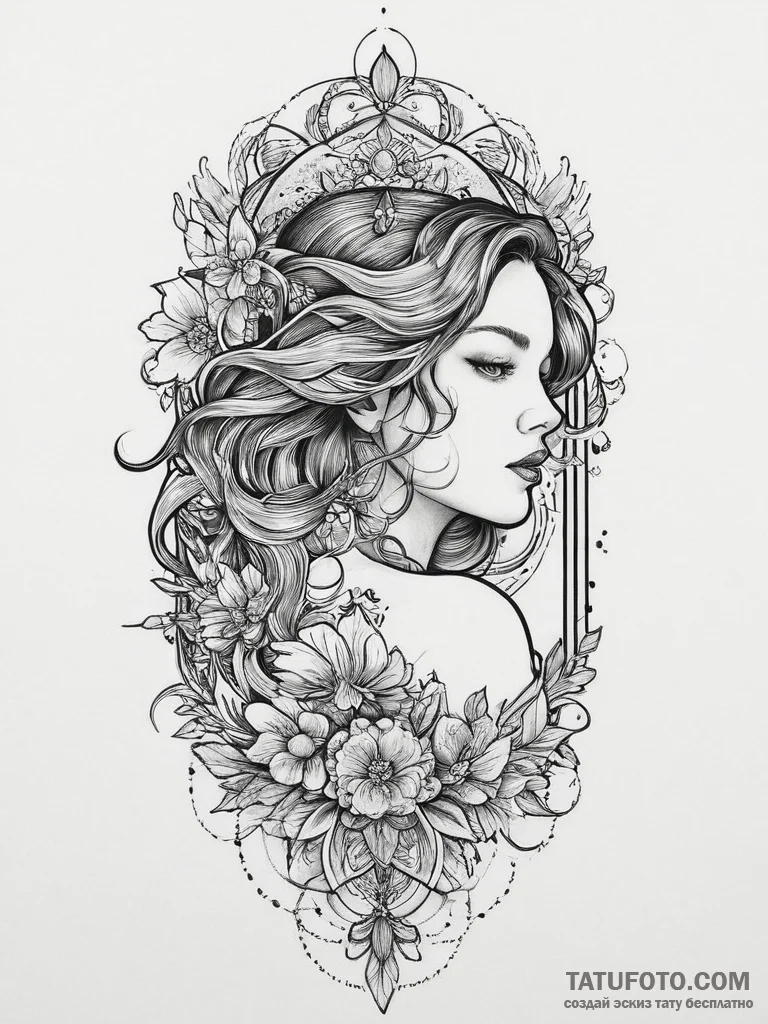 Tattoo sketch mystical tattoo, tattoo flash s... - эскиз тату (№1757000663_0, 04.09.2025 15:44) — Tatufoto.com