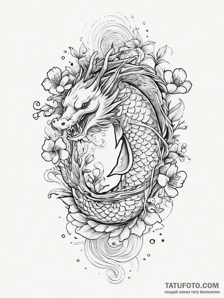 Tattoo sketch intricate lines, tattoo sketch... - эскиз тату (№1757004023_0, 04.09.2025 16:40) — Tatufoto.com