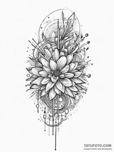Tattoo sketch precious, tattoo line art, wate... - эскиз тату (№1757004605_0, 04.09.2025 16:50) — Tatufoto.com