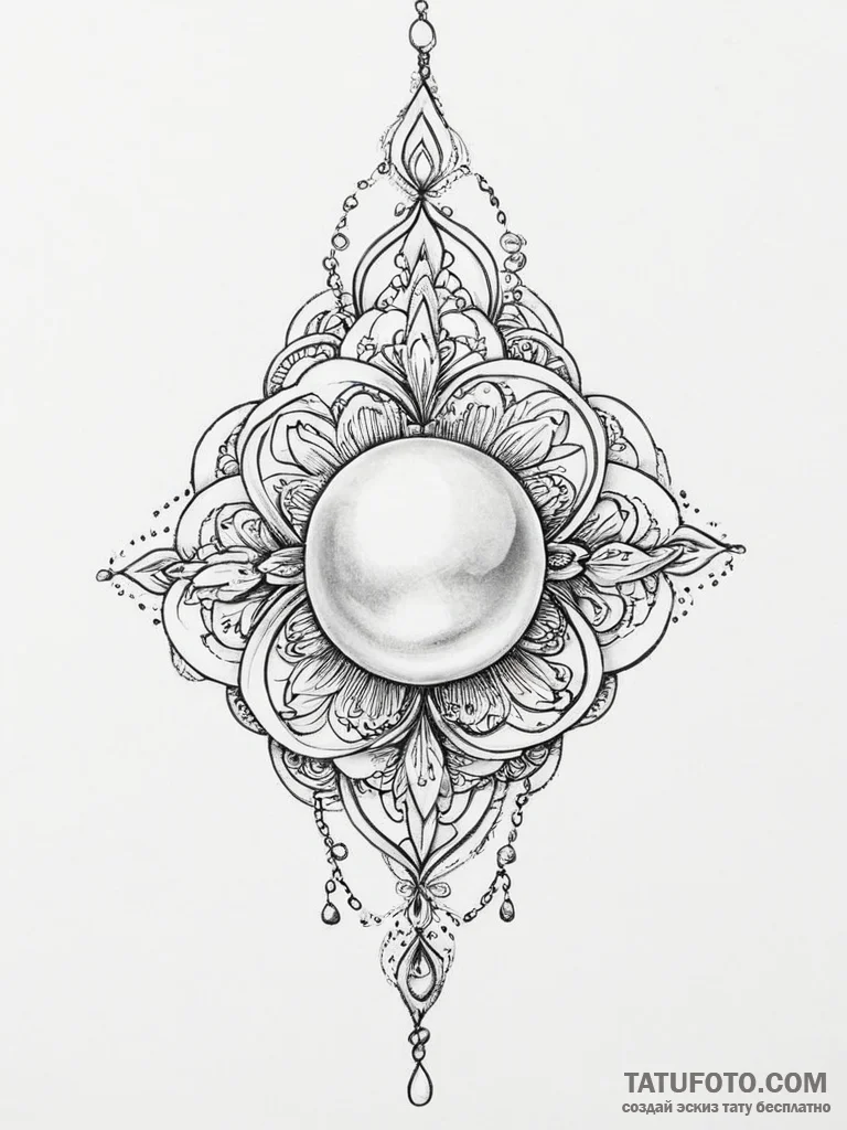 Tattoo sketch pearl tattoo - эскиз тату (№1757004810_0, 04.09.2025 16:53) — Tatufoto.com