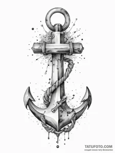 Tattoo sketch якорь, tattoo drawing outline,... - эскиз тату (№1757007376_0, 04.09.2025 17:36) — Tatufoto.com