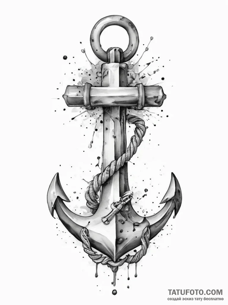 Tattoo sketch якорь, tattoo drawing outline,... - эскиз тату (№1757007376_0, 04.09.2025 17:36) — Tatufoto.com