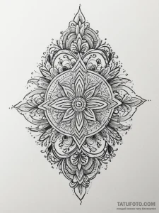 Tattoo sketch sacred water, tattoo flash shee... - эскиз тату (№1757013853_0, 04.09.2025 19:24) — Tatufoto.com