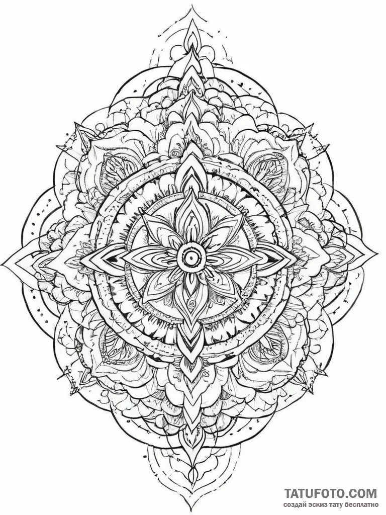 Tattoo sketch cosmic foundation, concept art... - эскиз тату (№1757018441_0, 04.09.2025 20:40) — Tatufoto.com