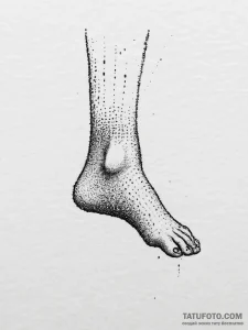 Tattoo sketch foot, artistic tattoo sketch, b... - эскиз тату (№1757023256_0, 04.09.2025 22:00) — Tatufoto.com