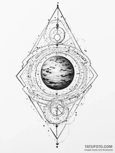 Tattoo sketch blessed universe, artistic tatt... - эскиз тату (№1757024063_0, 04.09.2025 22:14) — Tatufoto.com