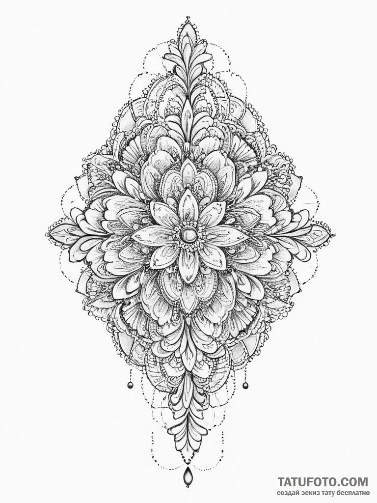 Tattoo sketch lace tattoo, ink illustration f... - эскиз тату (№1757024678_0, 04.09.2025 22:24) — Tatufoto.com