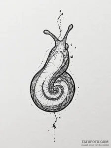 Tattoo sketch slug, ink illustration for tatt... - эскиз тату (№1757025282_0, 04.09.2025 22:34) — Tatufoto.com