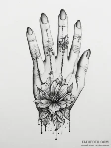 Tattoo sketch тонкий узор на пальце, tattoo l... - эскиз тату (№1757026078_0, 04.09.2025 22:47) — Tatufoto.com