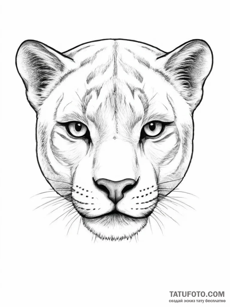 Tattoo sketch panther eyes - эскиз тату (№1757027881_0, 04.09.2025 23:18) — Tatufoto.com