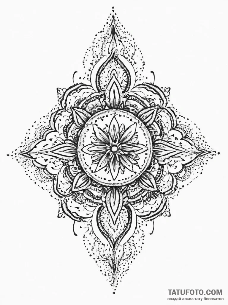 Tattoo sketch витиеватые линии, artistic tatt... - эскиз тату (№1757031913_0, 05.09.2025 00:25) — Tatufoto.com