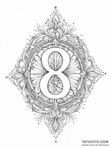 Tattoo sketch divine insignia - эскиз тату (№1757032325_0, 05.09.2025 00:32) — Tatufoto.com