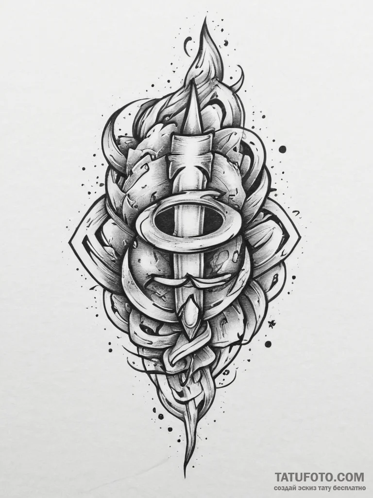 Tattoo sketch holy vibration, tattoo drawing... - эскиз тату (№1757036530_0, 05.09.2025 01:42) — Tatufoto.com