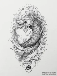 Tattoo sketch sport jacket with a quote, conc... - эскиз тату (№1757067768_0, 05.09.2025 10:22) — Tatufoto.com