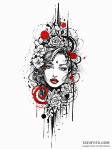 Tattoo sketch mystical essence, artistic tatt... - эскиз тату (№1757067962_0, 05.09.2025 10:26) — Tatufoto.com