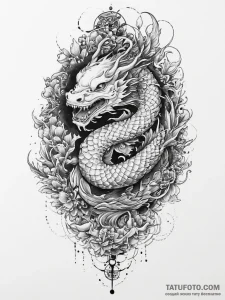 76 - японская, чёрно-белая - эскиз тату (№1757068117_0, 05.09.2025 10:28) — Tatufoto.com