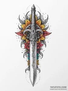 Tattoo sketch cursed dagger, concept art for... - эскиз тату (№1757068546_0, 05.09.2025 10:35) — Tatufoto.com