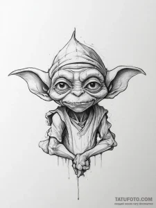 Tattoo sketch goblin - эскиз тату (№1757069323_0, 05.09.2025 10:48) — Tatufoto.com