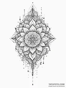Tattoo sketch blessed representation, tattoo... - эскиз тату (№1757069913_0, 05.09.2025 10:58) — Tatufoto.com