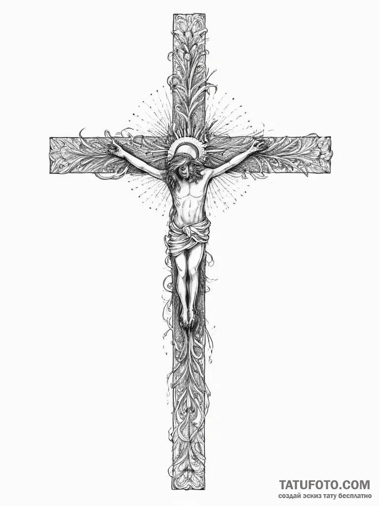 Tattoo sketch holy scene, artistic tattoo ske... - эскиз тату (№1757080439_0, 05.09.2025 13:53) — Tatufoto.com