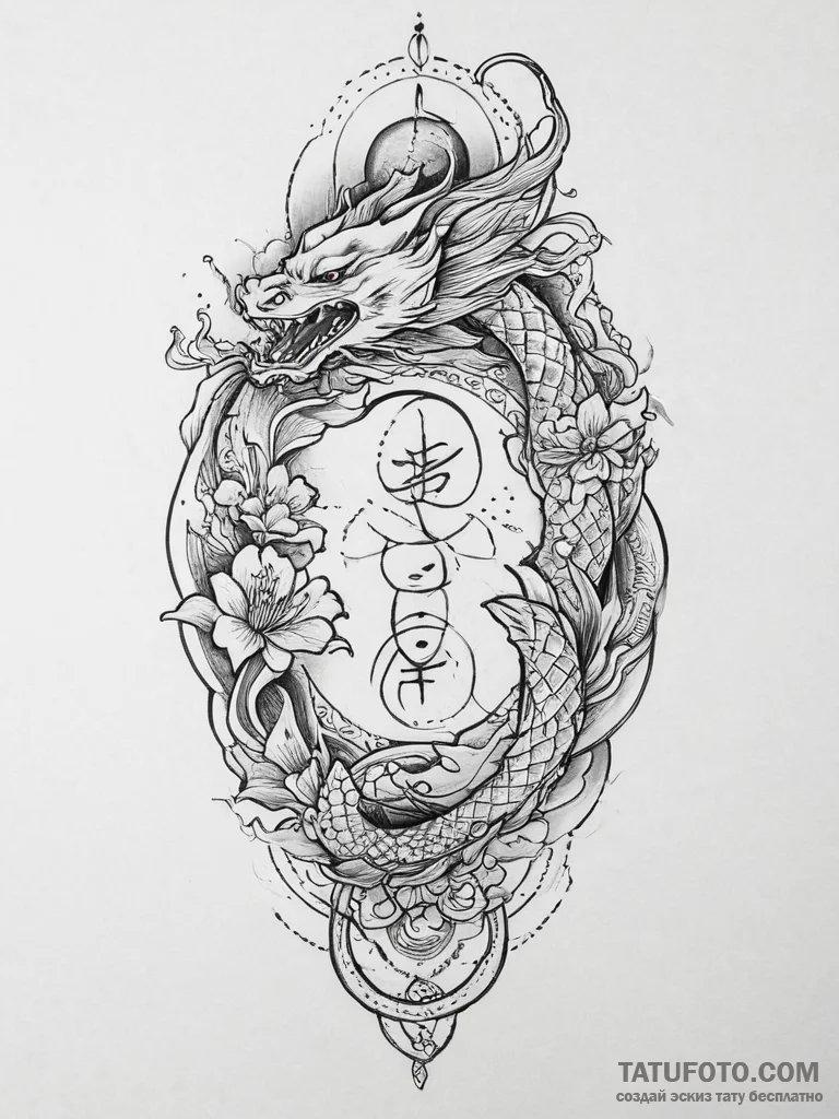 Tattoo sketch seven chakra symbols, tattoo sk... - эскиз тату (№1757080633_0, 05.09.2025 13:57) — Tatufoto.com