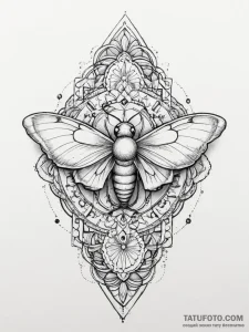 Tattoo sketch imperial moth, tattoo flash she... - эскиз тату (№1757083014_0, 05.09.2025 14:36) — Tatufoto.com
