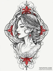 Tattoo sketch mirage, ink illustration for ta... - эскиз тату (№1757086180_0, 05.09.2025 15:29) — Tatufoto.com