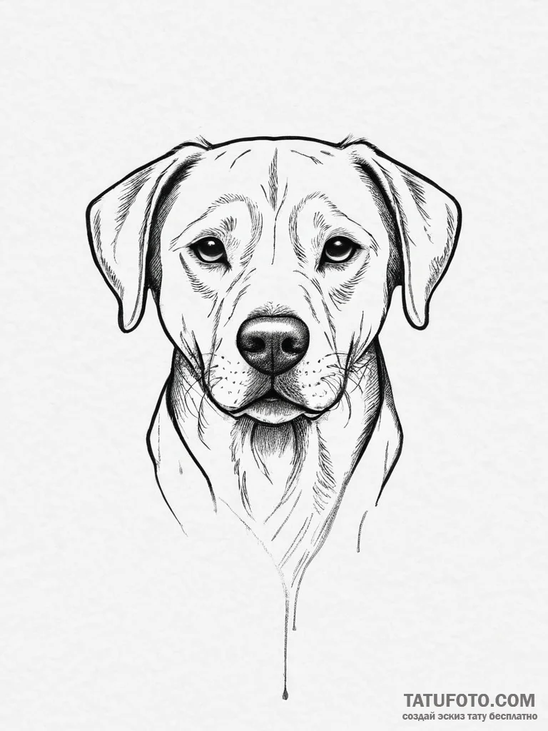Tattoo sketch john wick dog, artistic tattoo... - эскиз тату (№1757087384_0, 05.09.2025 15:49) — Tatufoto.com