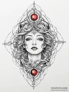 Tattoo sketch cosmic dimension, tattoo line a... - эскиз тату (№1757088985_0, 05.09.2025 16:16) — Tatufoto.com