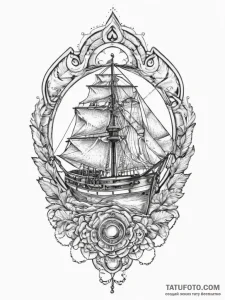 Tattoo sketch tank, ink illustration for tatt... - эскиз тату (№1757091616_0, 05.09.2025 17:00) — Tatufoto.com